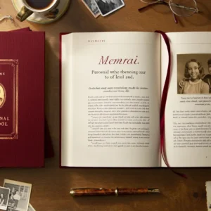 Custom memoir book printing with professional design, premium binding, and high-quality finish for personal storytelling