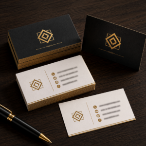 Custom printed business cards designed for effective brand promotion