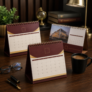 Desk calendars with company branding
