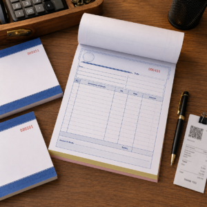 Numbered invoice books
