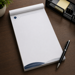 Pre-punched pad letterheads