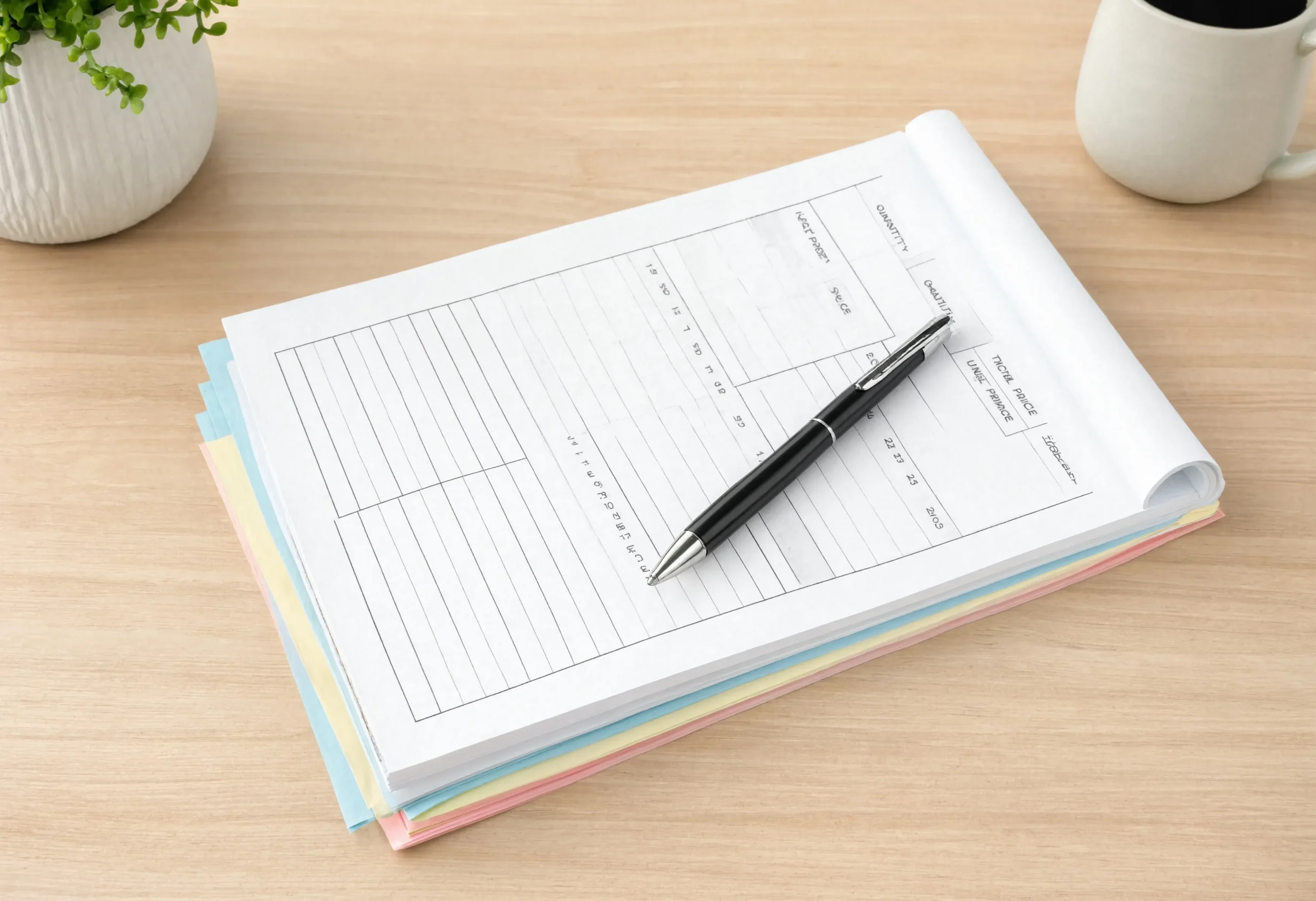 Custom estimate pads for professional business quotations, pricing records, and service documentation