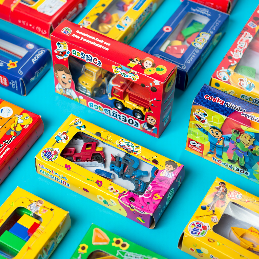Toy boxes with branding